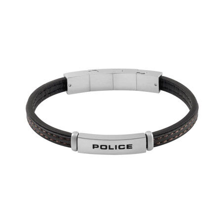Men's Bracelet Police PEAGB0079202 Stainless steel Black