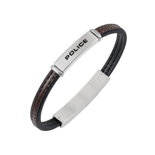 Men's Bracelet Police PEAGB0079202 Stainless steel Black