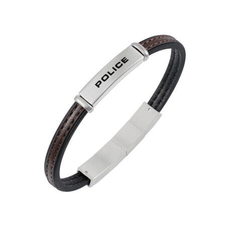 Men's Bracelet Police PEAGB0079202 Stainless steel Black