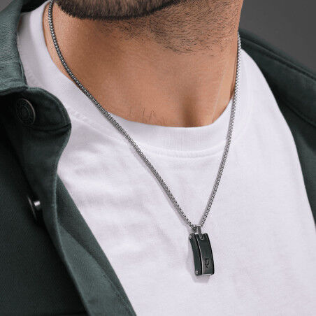 Herrenhalsband Police PEAGN0078601 Silberfarben
