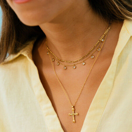 Ladies' Necklace One Jewels OJNN77G Golden
