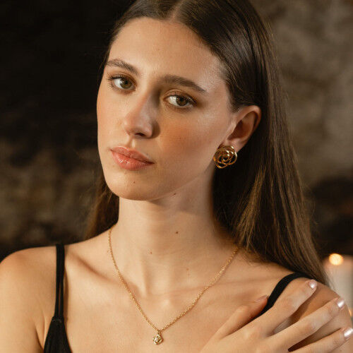 Ladies' Earrings One Jewels OJRE01D Golden