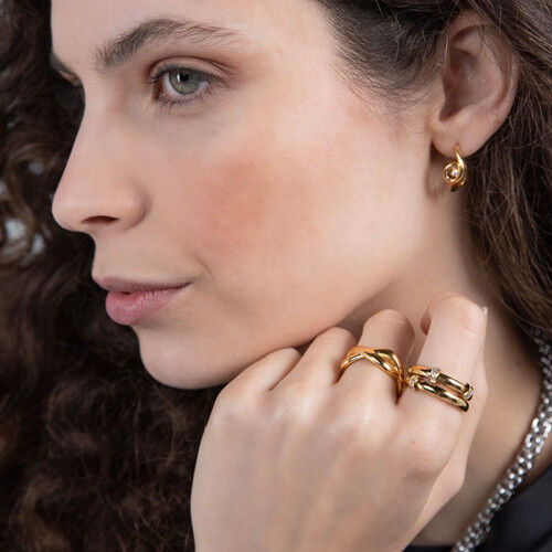 Ladies' Earrings One Jewels OJIFE03G Golden