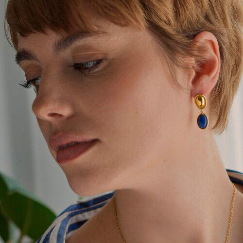 Oorbellen Dames One Jewels OJSE03D Gouden Blauw
