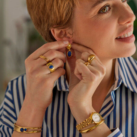 Oorbellen Dames One Jewels OJSE03D Gouden Blauw