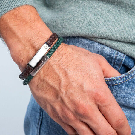 Bracciale Uomo One Jewels OAMB4101LC Marrone