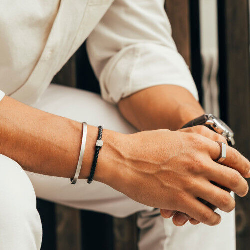 Men's Bracelet One Jewels OAMB5109LP Black