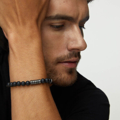 Bracciale Uomo One Jewels OAMB3207GC-M Nero