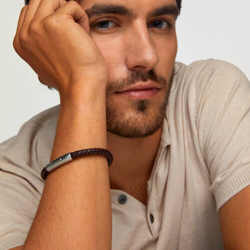 Bracciale Uomo One Jewels OAMB3208LC-M Marrone