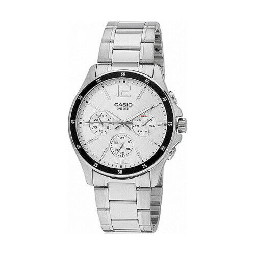 Men's Watch Casio COLLECTION White Grey Silver (Ø 43,5 mm) (Ø 35 mm)