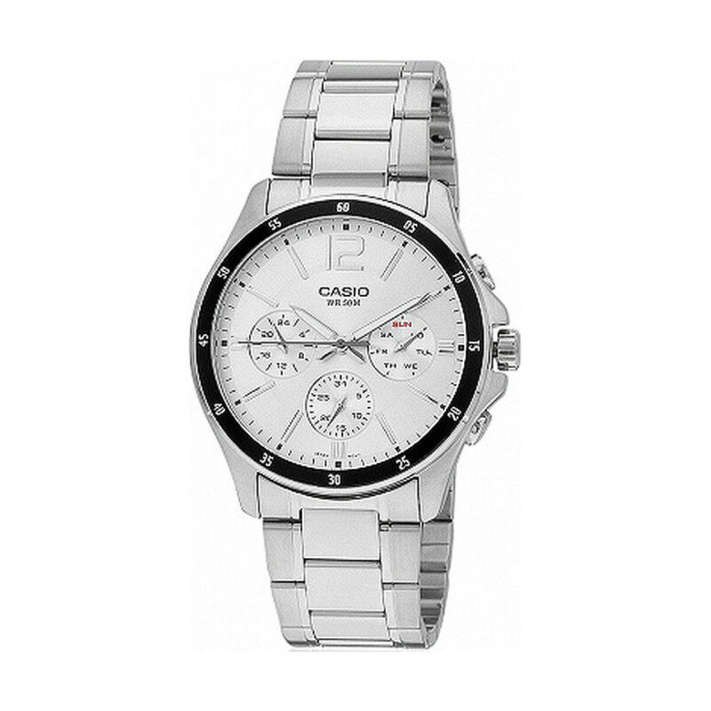 Montre Homme Casio COLLECTION Blanc Gris Argenté (Ø 43,5 mm) (Ø 35 mm)