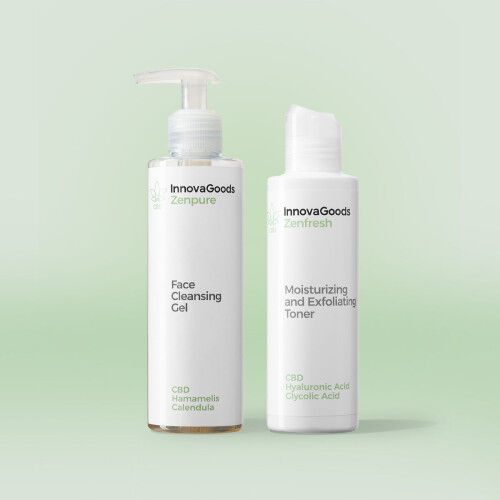 Kit Due Prodotti Pulizia Viso CBD InnovaGoods