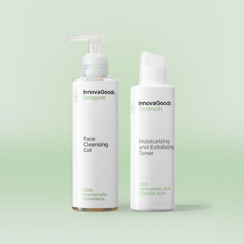 Pack Dúo de Limpieza Facial CBD InnovaGoods