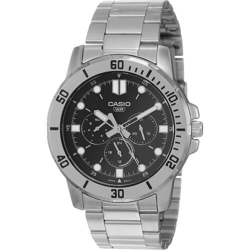 Horloge Heren Casio COLLECTION Zwart Zilverkleurig (Ø 45 mm)