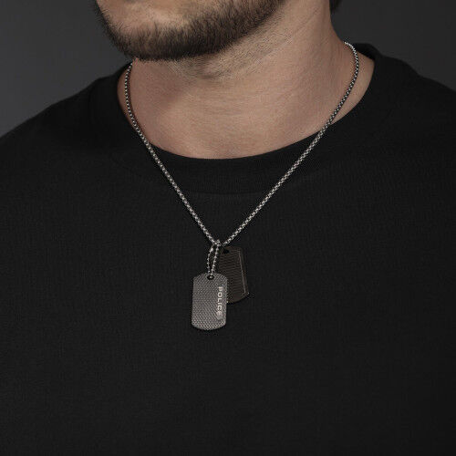 Herrenhalsband Police PEAGN0042001 Schwarz