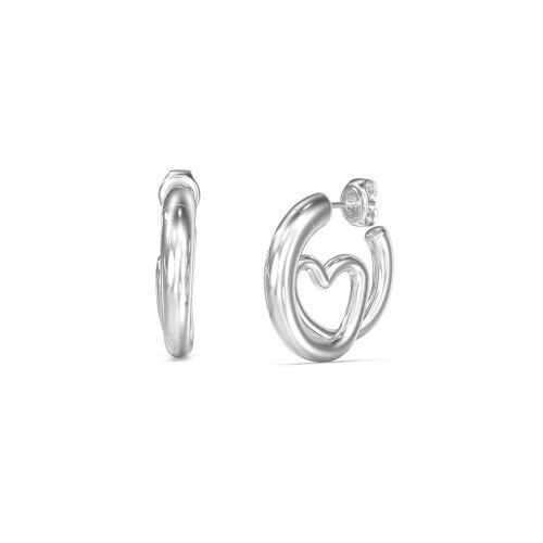 Ladies' Earrings Guess JUBE05529JWRHT-U Silver