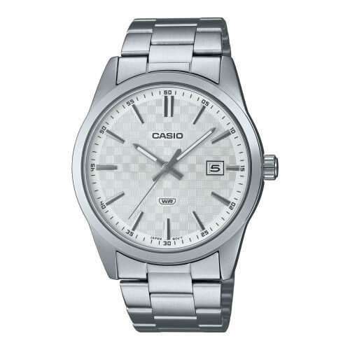 Horloge Heren Casio DATE CARBON LOOK DIAL -SILVER (Ø 41 mm)