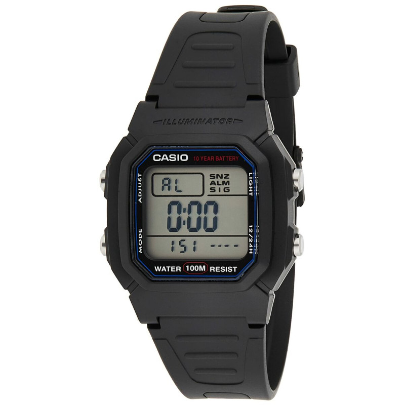 Men's Watch Casio DIVER -ILLUMINATOR 10 YEARS BATTERY Black (Ø 37 mm)