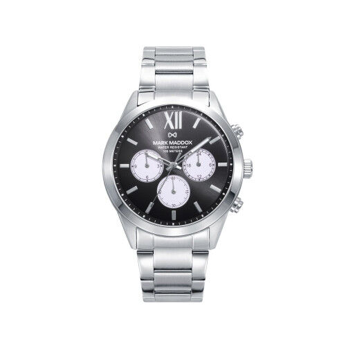 Horloge Heren Mark Maddox HM1009-53 Zwart Zilverkleurig (Ø 43 mm)