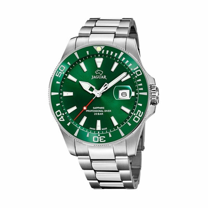 Horloge Heren Jaguar J860/B Groen Zilverkleurig