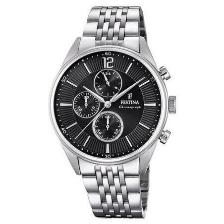 Horloge Heren Festina F20285/4 Zwart Zilverkleurig