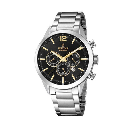 Horloge Heren Festina F20343/4 Zwart Zilverkleurig