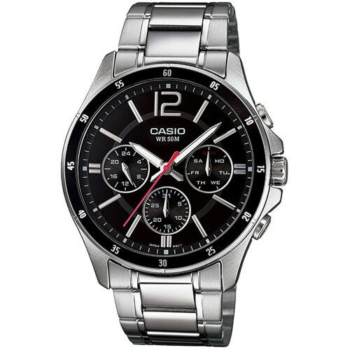 Orologio Uomo Casio MULTIFUNCTION CALENDAR - BLACK Nero Argentato (Ø 43,5 mm) (Ø 35 mm)