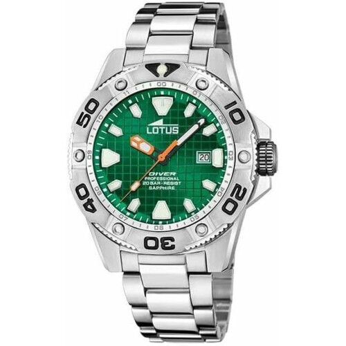 Orologio Uomo Lotus 18929/C Verde Argentato