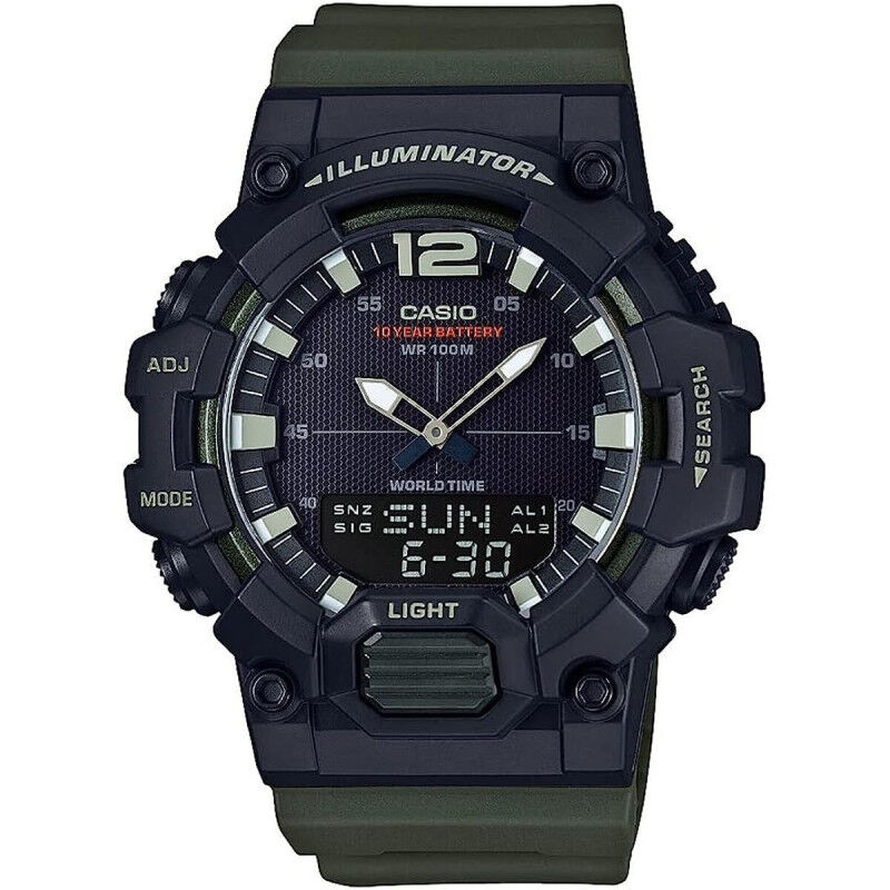 Horloge Heren Casio ILLUMINATOR BLACK - ARMY GREEN (Ø 48 mm)