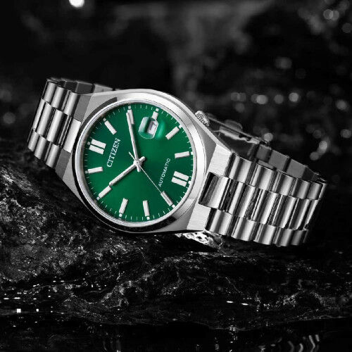 Orologio Uomo Citizen TSUYOSA AUTOMATIC Verde Argentato (Ø 40 mm)