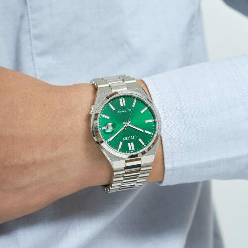 Orologio Uomo Citizen TSUYOSA AUTOMATIC Verde Argentato (Ø 40 mm)