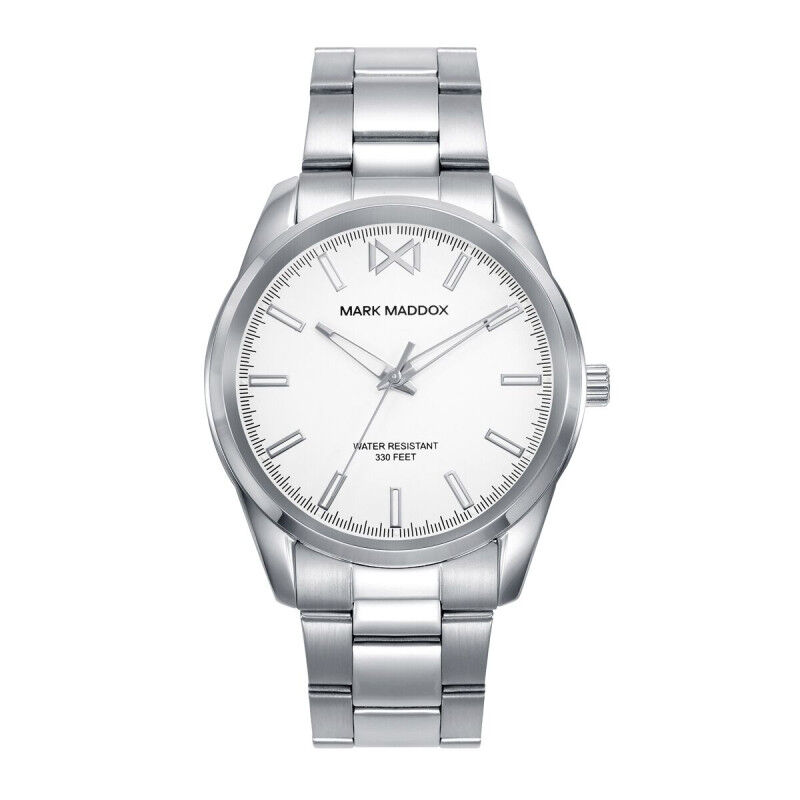 Orologio Uomo Mark Maddox HM0150-07 Bianco Argentato
