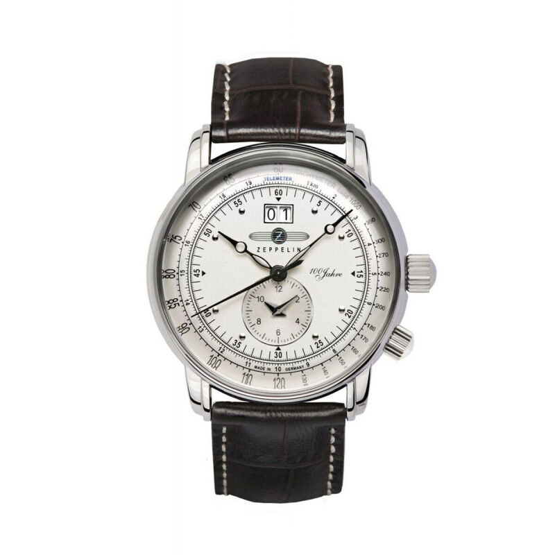 Orologio Uomo Zeppelin Zegarek Zeppelin 7640-1 męski Argentato