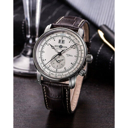 Horloge Heren Zeppelin Zegarek Zeppelin 7640-1 męski Zilverkleurig