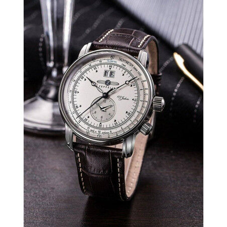 Horloge Heren Zeppelin Zegarek Zeppelin 7640-1 męski Zilverkleurig