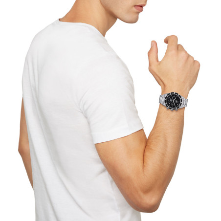 Orologio Uomo Breil TW1980 Nero Argentato (Ø 43 mm)