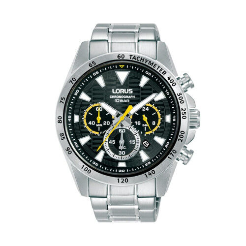 Horloge Heren Lorus RT351KX9 Zwart Zilverkleurig