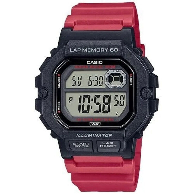 Horloge Heren Casio ILLUMINATOR Zwart (Ø 44,5 mm)
