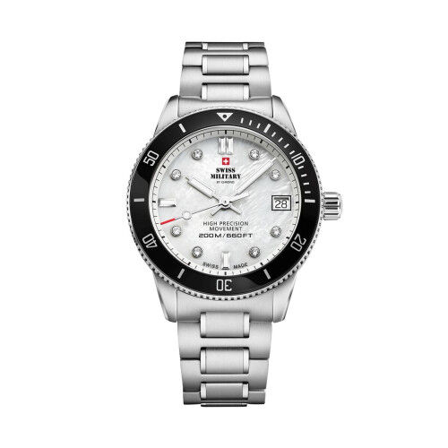 Orologio Uomo Swiss Military Chrono SM34089.03 Argentato