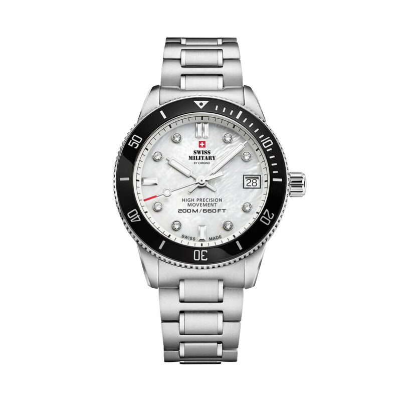 Orologio Uomo Swiss Military Chrono SM34089.03 Argentato