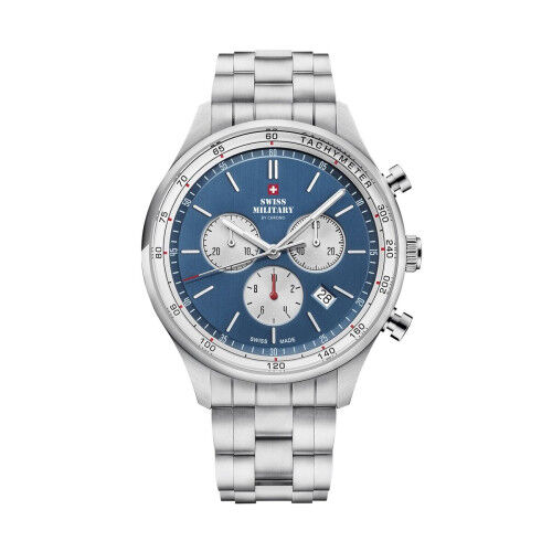 Orologio Uomo Swiss Military Chrono SM34081.03 Argentato