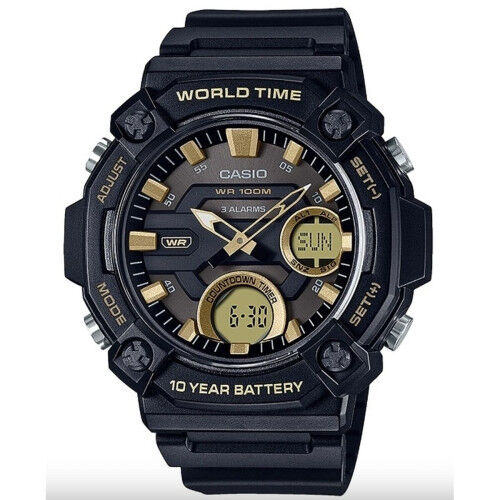 Horloge Heren Casio OVERSIZE 10 YEAR BATTERY Zwart (Ø 52 mm)