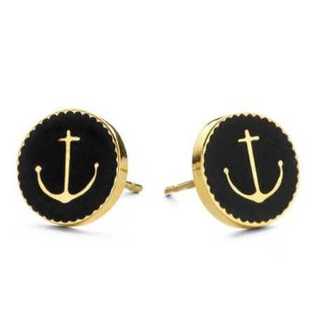 Oorbellen Dames CO88 Collection 8CE-70023 Gouden Zwart