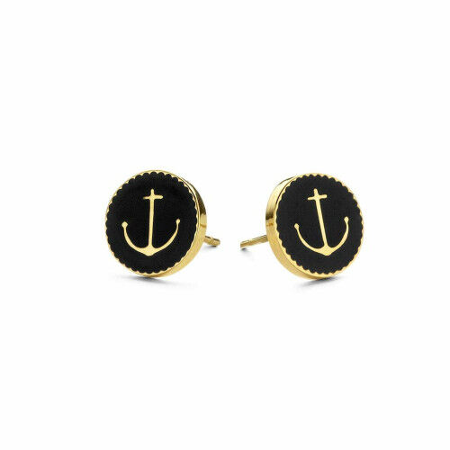Oorbellen Dames CO88 Collection 8CE-70023 Gouden Zwart
