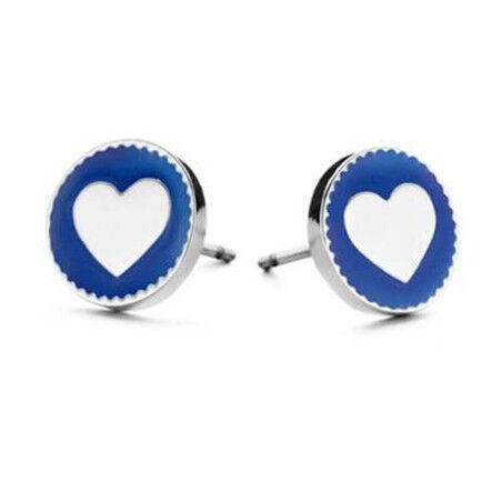 Oorbellen Dames CO88 Collection 8CE-70024 Zilverkleurig Blauw