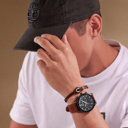 Pulsera Hombre Timberland TDAGB0002502 Marrón
