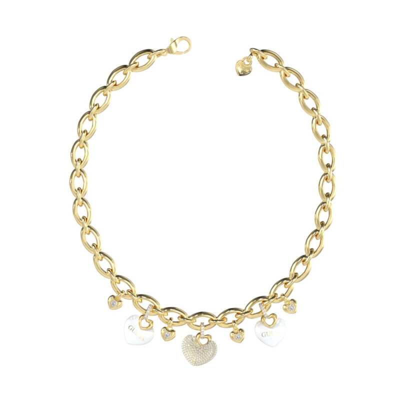 Ketting Dames Guess JUBN05203JWYGWHT-U Gouden